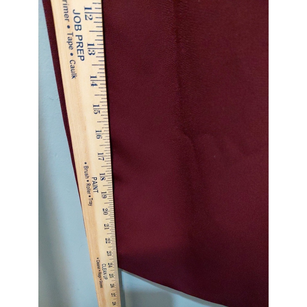 Talbots Womens Size 12 Maroon Formal Coquette Minimalist Dress Shoulder Pads - Picture 16 of 16